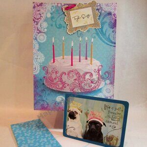 Taylor Swift American Greetings Gift Bag -Birthday Greeting Card set -NEW- Rare